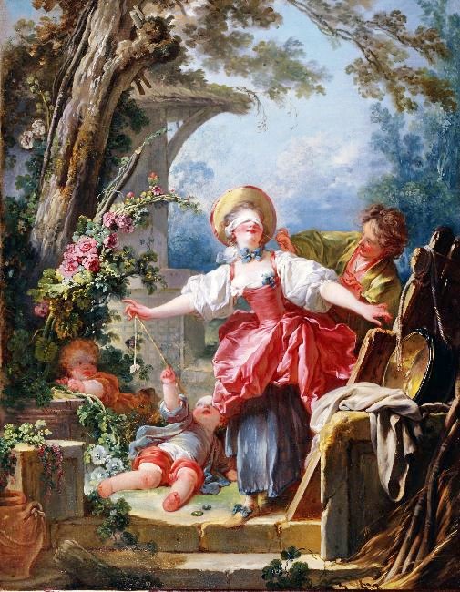 The Blind Man’S Bluff Game by Jean-Honore Fragonard