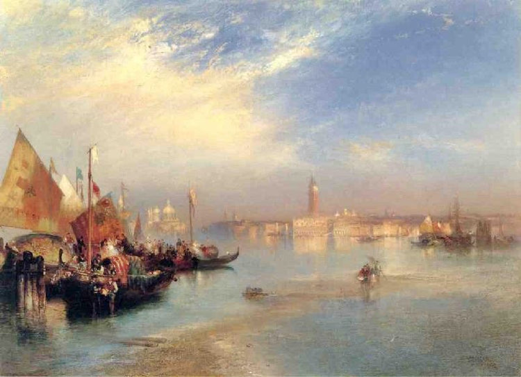 The Fishermans Wedding Party by Thomas Moran