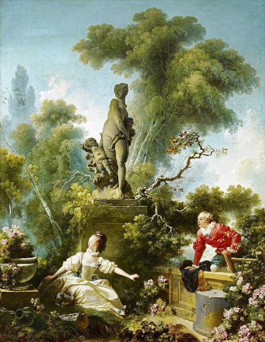 The Progress Of Love, The Meeting by Jean-Honore Fragonard
