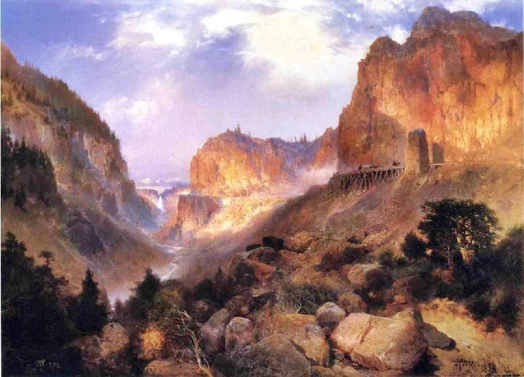 Golden Gateway To The Yellowstone by Thomas Moran