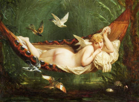 The Hammock by Henri Pierre Picou