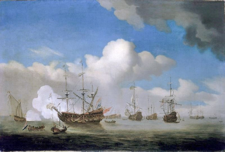 The Captured Hms Royal Prince Brought Into Dutch Waters by Willem van de Velde