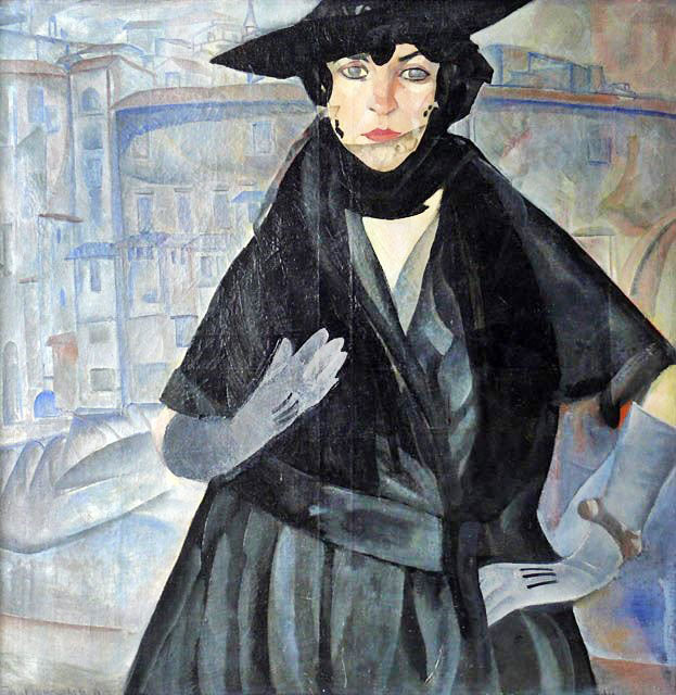 Lady In Black by Boris Grigoriev