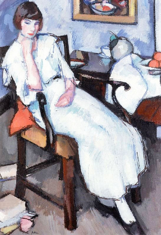 Girl In White by Samuel John Peploe