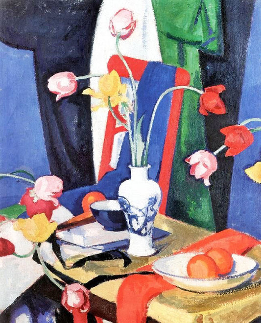 Still Life With Tulips by Samuel John Peploe