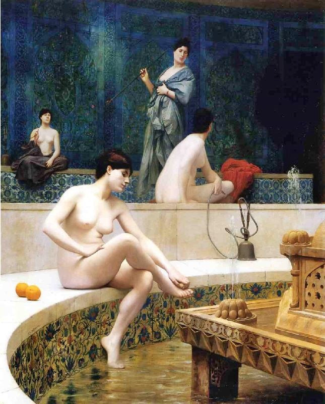 The Harem Bathing by Jean-Léon Gérôme