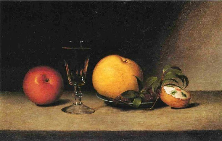 Still Life With Apples, Sherry And Tea Cakke by Raphaelle Peale