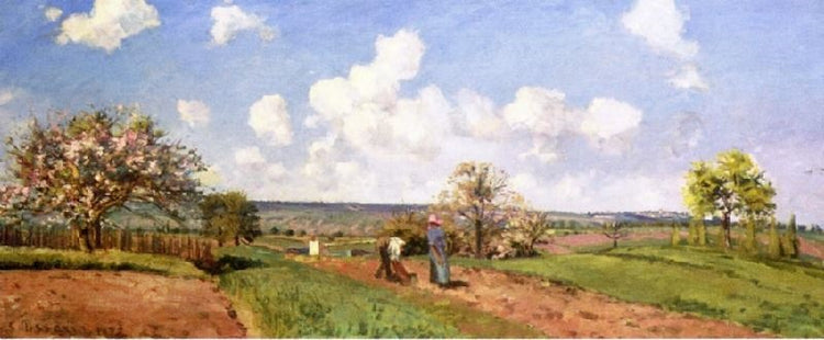 The Four Seasons, Spring by Camille Pissarro