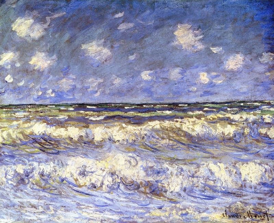 A Stormy Sea by Claude Oscar Monet
