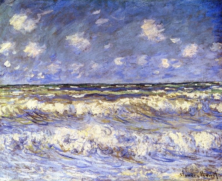 A Stormy Sea by Claude Oscar Monet