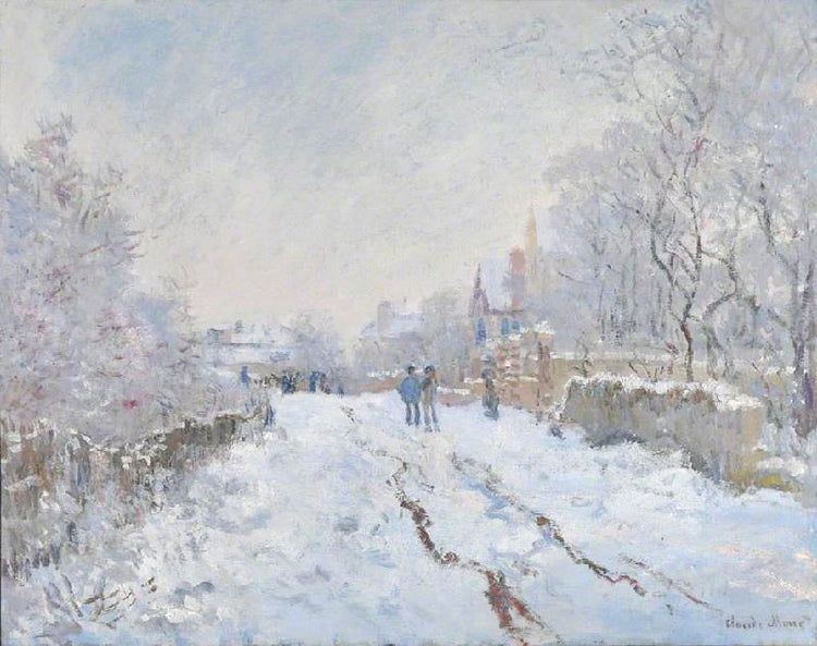 Snow Scene At Argenteuil by Claude Oscar Monet