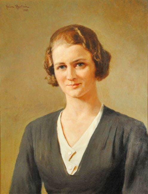 Portrait Of Hulda Jansson by Johan Krouthén