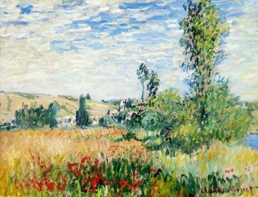 Landscape At Vetheuil by Claude Oscar Monet