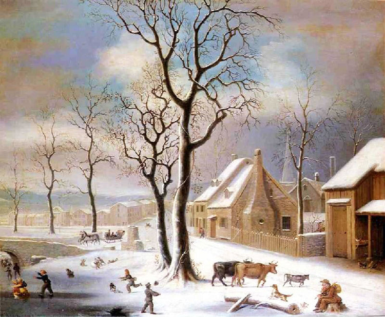 Village In Winter by Robert Street