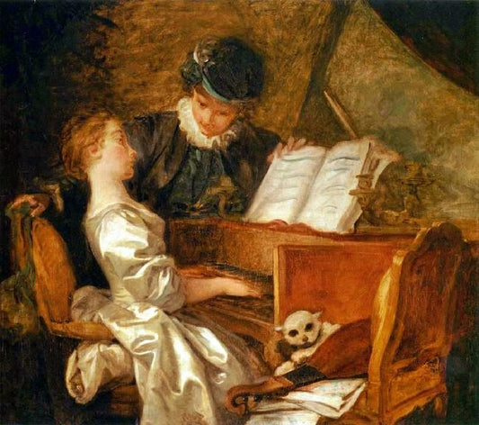 Music Lesson by Jean-Honore Fragonard