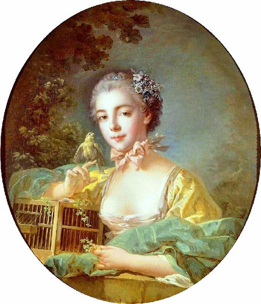 Portrait Of Madame Baudouin by François Boucher