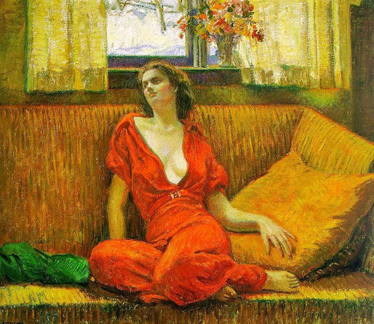 Lady In Red by Wilson Irvine