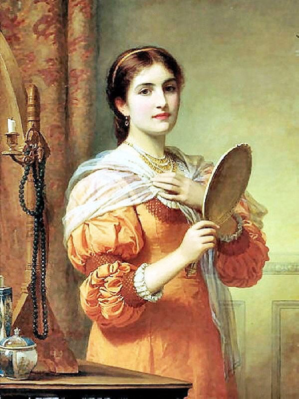 A Fair Reflection by Charles Edward Perugini