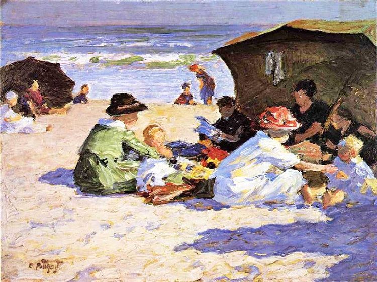 A Day At The Seashore by Edward Potthast