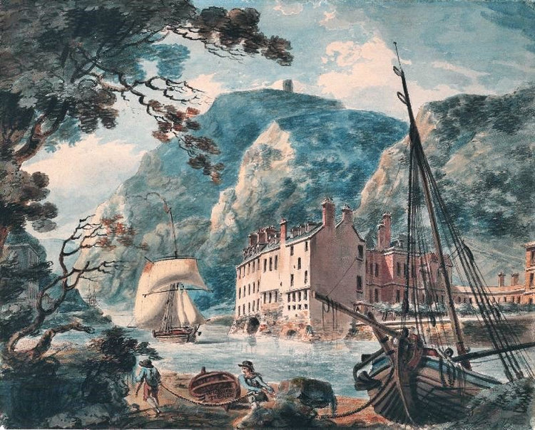 The Avon Gorge At Bristol, With The Old Hot Wells House by Joseph Turner