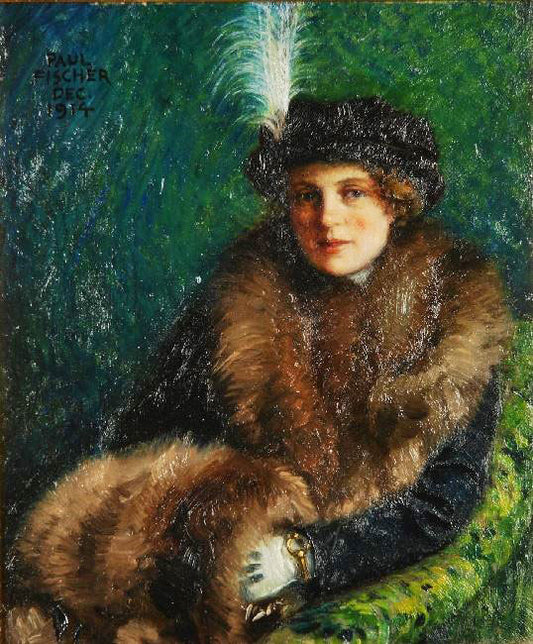 Portrait Of Lisa Orth by Paul-Gustave Fischer