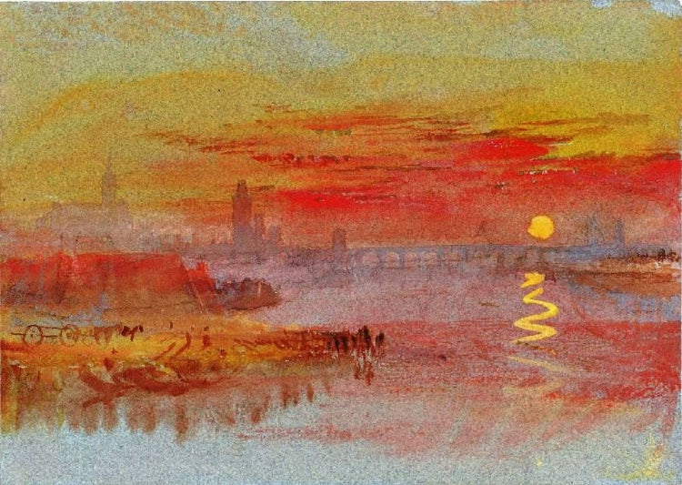 The Scarlet Sunset by Joseph Turner