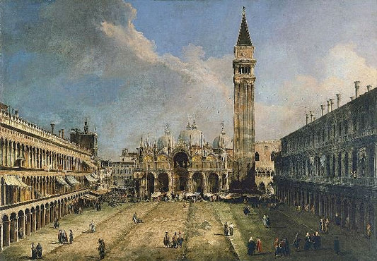 The Piazza San Marco In Venice by Canaletto
