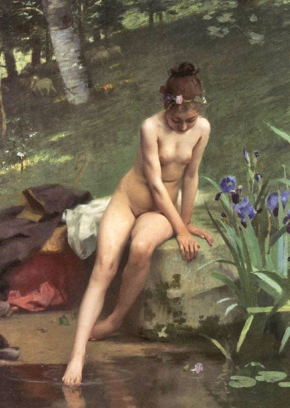 The Little Shepherdess by Paul Peel