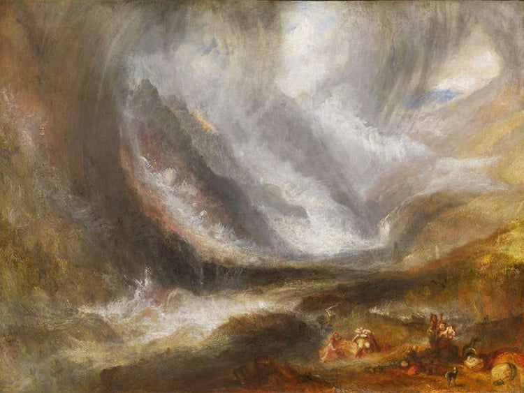 Valley Of Aosta: Snowstorm, Avalanche And Thunderstorm by Joseph Turner