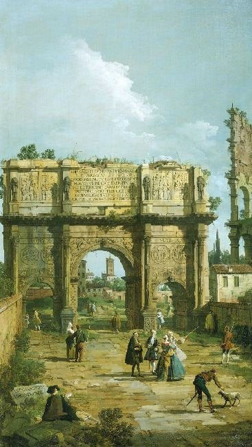 Arch Of Constantine by Canaletto
