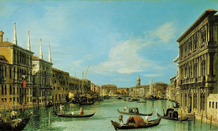 Venice: The Grand Canal From The Palazzo Vendramin Calergi Towards S. Geremia by Canaletto