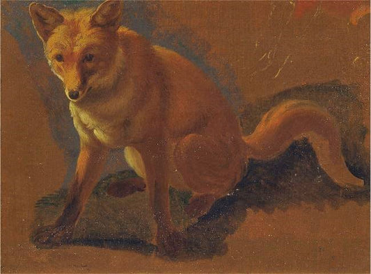 Study Of A Fox by Jacques-Laurent Agasse