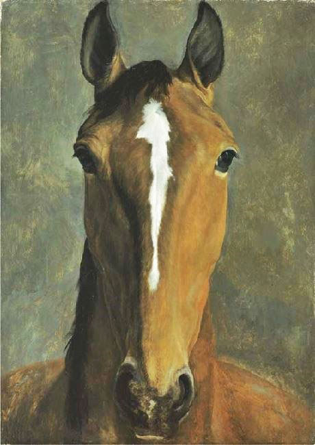 Head Of A Bay Horse by Jacques-Laurent Agasse