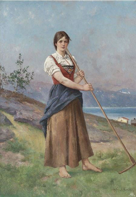 The Farm Girl by Axel Hjalmar Ender