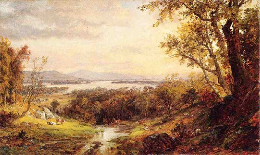 View Of The Hudson by Jasper Francis Cropse