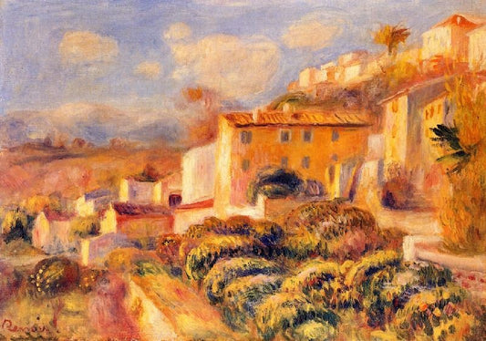 View Of The Post Office, Cagnes by Pierre Auguste Renoir