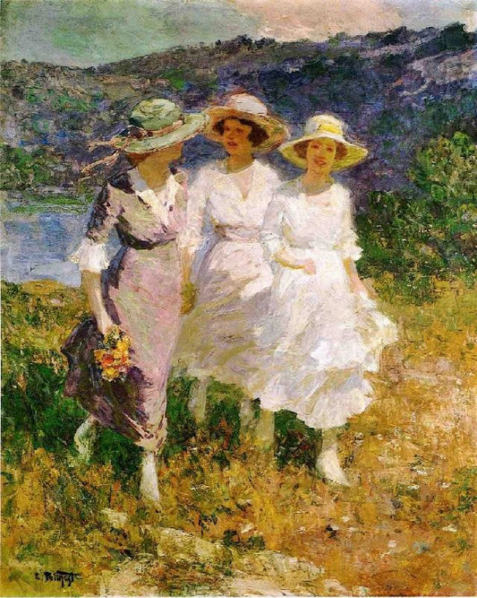 Walking In The Hills by Edward Potthast