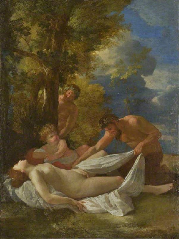 Nymph With Satyrs by Nicolas Poussin