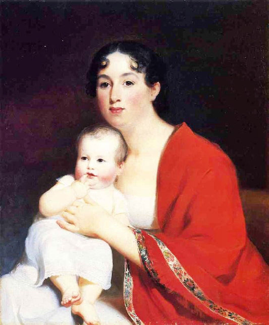 Madame Brujere And Child by Thomas Sull