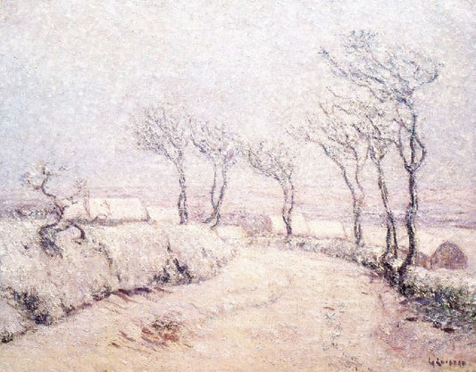 Landscape In Snow by Gustave Loiseau