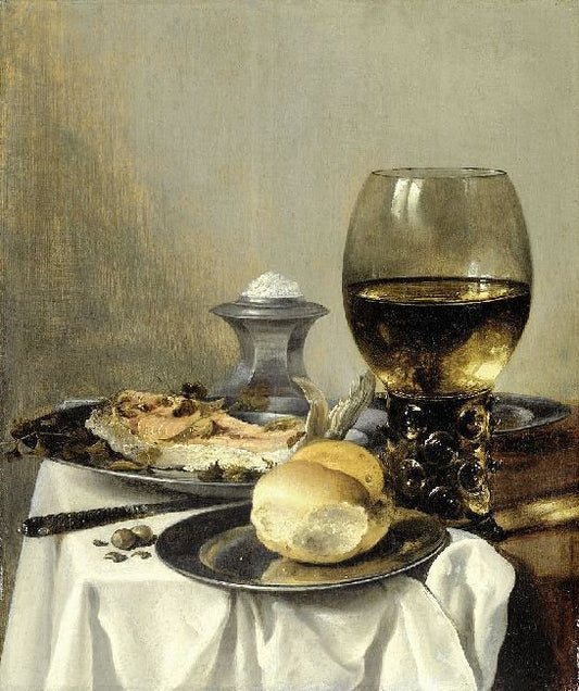 Still Life With Salt Tub by Pieter Claesz