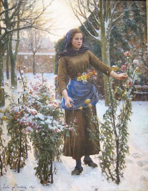 Last Flowers by Jules-Adolphe Breton