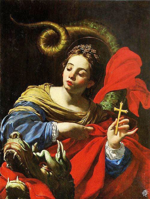 Saint Margaret by Simon Vouet