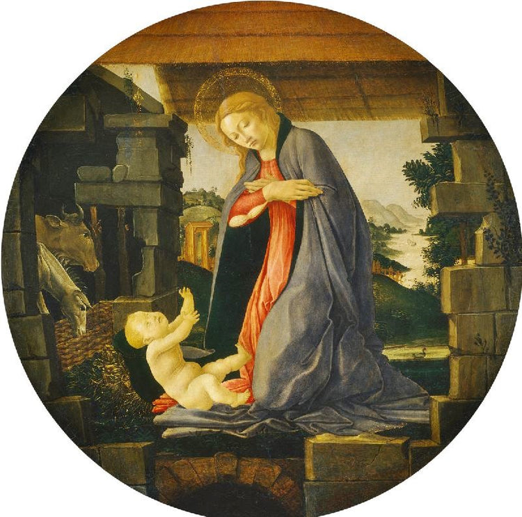 The Virgin Adoring The Child by Sandro Botticelli