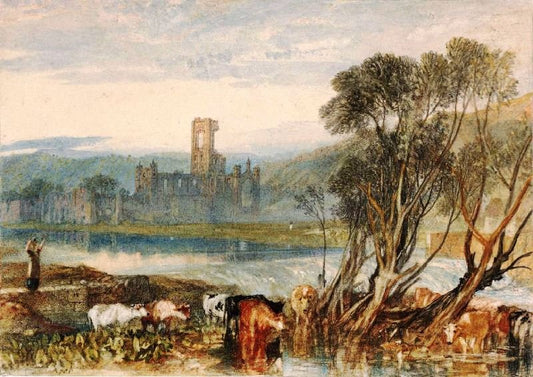 Kirkstall Abbey, On The River Aire by Joseph Turner