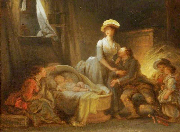 The Visit To The Wet Nurse by Jean-Honore Fragonard