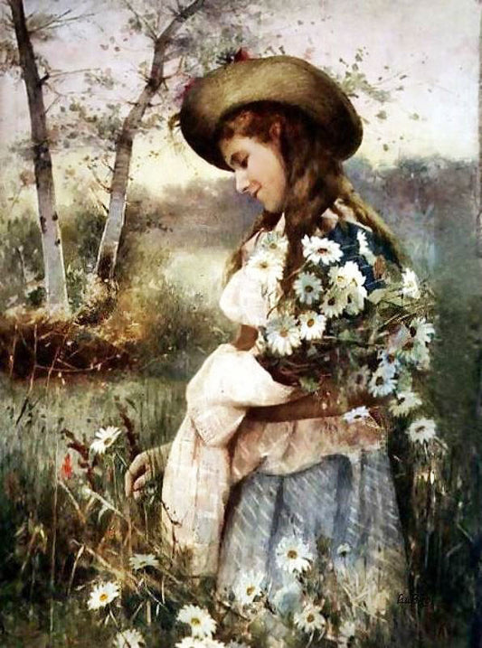 Gathering Marguerites by Alexander Mark Rossi