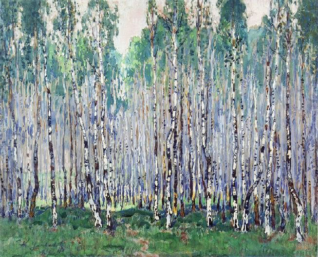 Spring In A Birch Forest by Konstantin Gorbatov