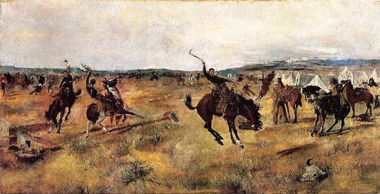 Breaking Camp by Charles Marion Russell