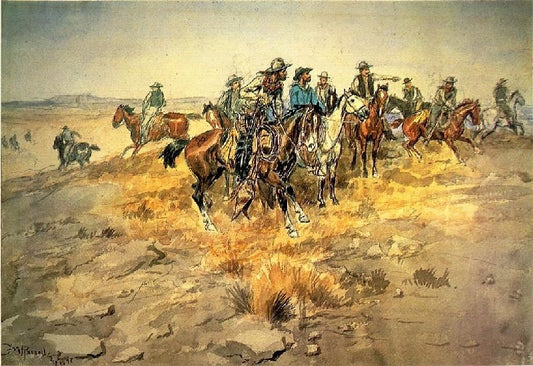 The Alarm Bell by Charles Marion Russell